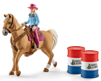 41417 Schleich Farm World  Barrel racing met cowgirl