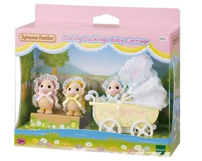 5601 Sylvanian Families - schattige eendjes drieling met kinderwagen