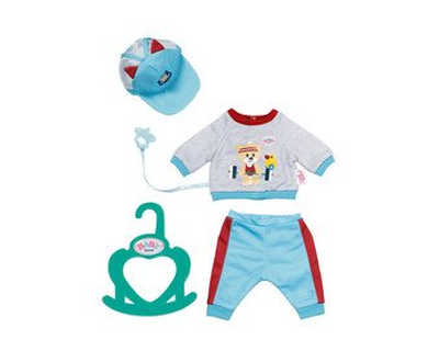 831878 BABY born Little Sportieve Outfit blauw (36 cm)