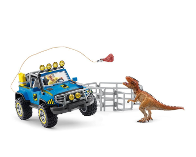 41464 Schleich Dinosaurs Terreinwagen met dino-buitenposten