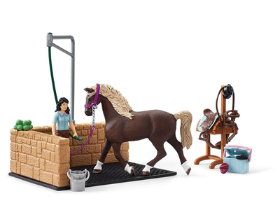 42438 Schleich Horse Club Paardenwasbox Emily en Luna