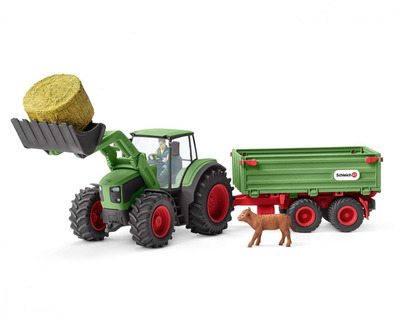 42379 Schleich Farm World Tractor met aanhanger