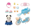 5652 Sylvanian Families - fiets en skate panda meisje
