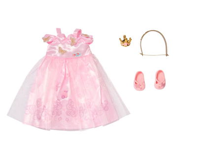 834169 BABY born Deluxe prinses outfit 43cm
