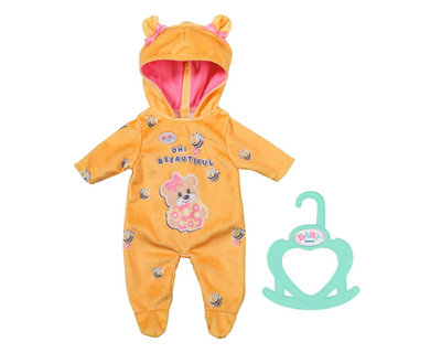 834619 BABY born Onesie met kleine beer 43cm