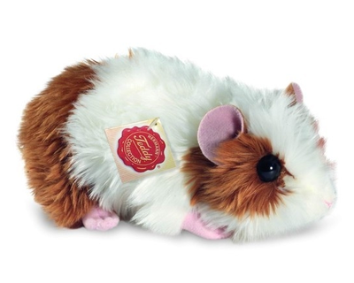 926191 Teddy Hermann Cavia, goud/wit, 18 cm