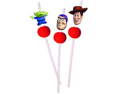 Toy Story verjaardag rietje 6 per pak