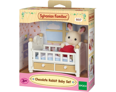 5017 Sylvanian Families -  Baby Chocoladekonijn (babybedje)