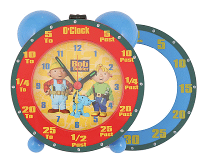 Bob de Bouwer kinderkamer - time teaching clock