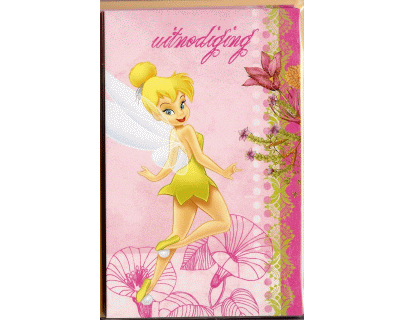 Tinkerbell Uitnodiging 6 per pak