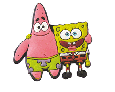 vrjaardag Spongebob PVC magneet 011081