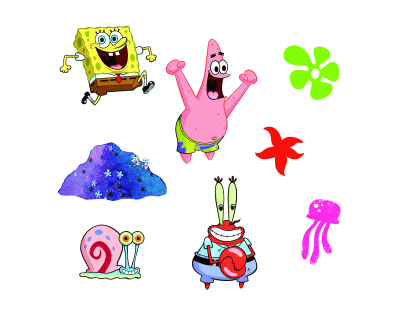 Spongebob Foam Muur Décor 24pcs