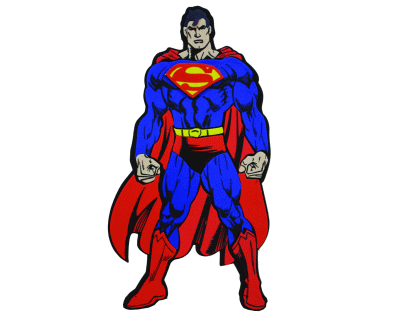 Superman foam muurdeco groot