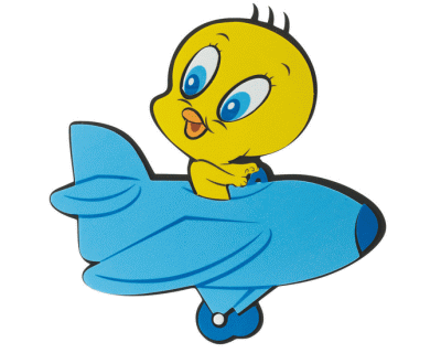 Baby Looney Tunes Foam wanddecoratie blauw