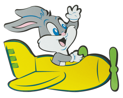 Baby Looney Tunes Foam wanddecoratie geel
