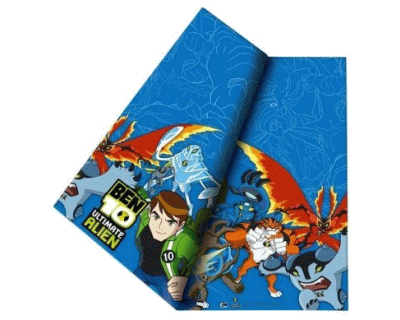 Ben 10 Feest plastic tafefkleed blauw