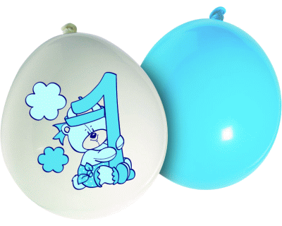 1st verjaardag ballonen blauw (20pcs)