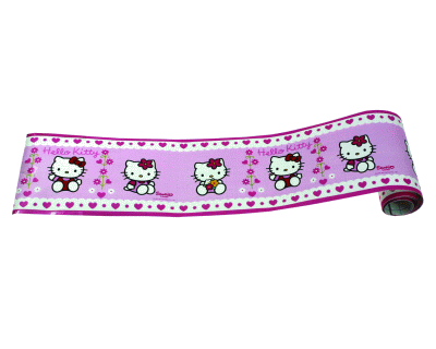 Hello kitty behangrand 10.6cm