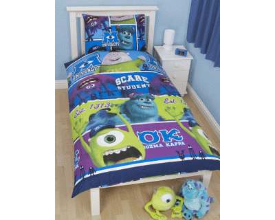 Monster University dekbedovertrek "M" dubbelzijdig