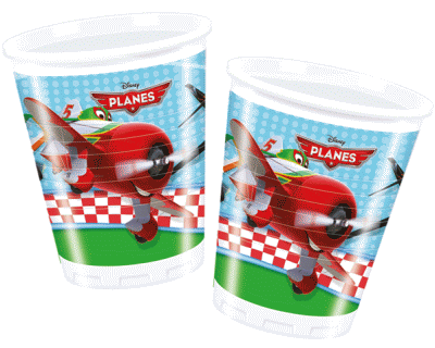 Planes verjaardag bekers