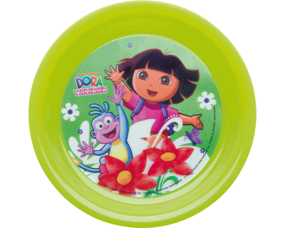Dora melamine bord met 3D effect