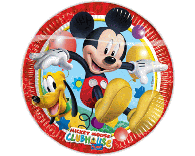 Mickey Mouse feest bord 23cm