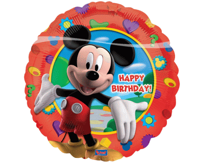 Mickey Mouse verjaardag 18V Happy Birthdag Ballon