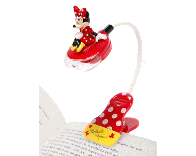 Minnie Mouse Boek Lampje met 3D Miinnie Mouse