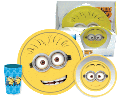 Minions melamine dinner set