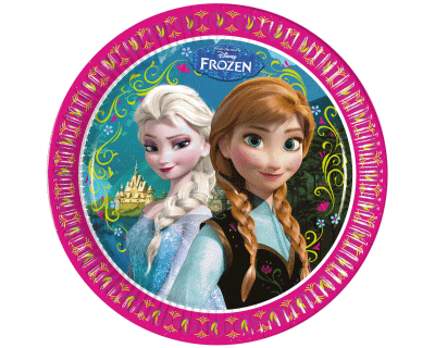 Frozen Alpine feest borden 8pcs