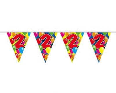 Verjaardag Vlaggenlijn 2 jaar 10m/stk