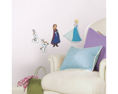 Disney Frozen muur foam 4pcs Anna en Elsa