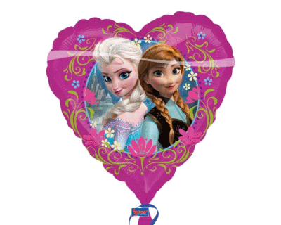 Frozen verjaardag Foil Ballon 18V Heart