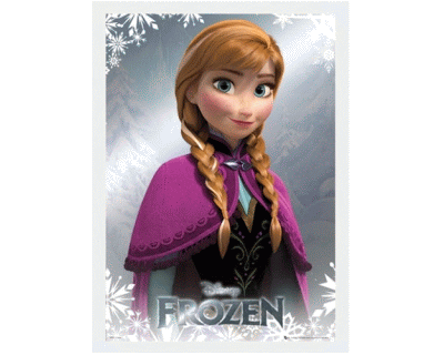 Disney Frozen Luxe Poster met wit houten lijst - Anna
