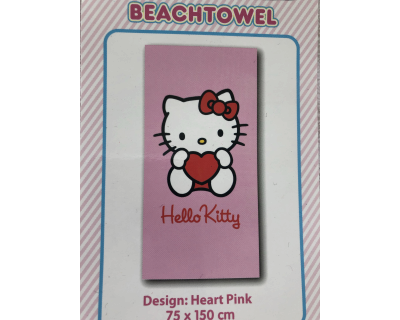 Hello Kitty Strandlaken - handdoek  heart