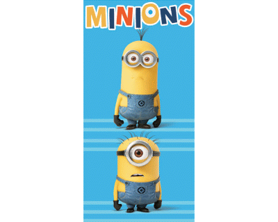 Minions badlaken blauw