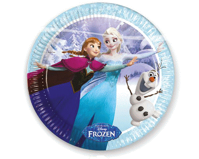 Frozen feest iceskating borden 8pcs