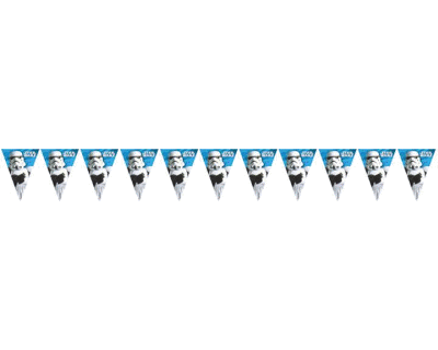 Star Wars Heroes feest vlaggenline blauw