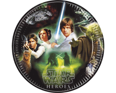 Star Wars Heroes feest borden 23cm