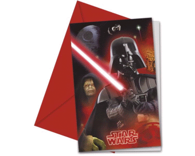 Star Wars Heroes feest uitnodigingen