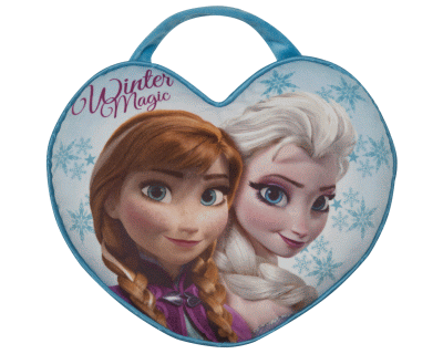 Disney Frozen kussen pluche hart lichtblauw