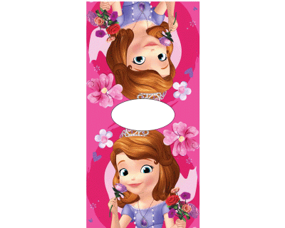 Prinses Sofia  poncho roze