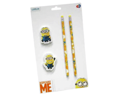Minions potlood en gum set