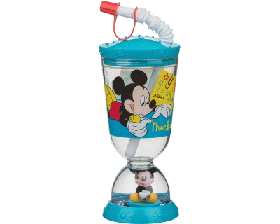 Mickey Mouse drinkglas met drijvende Mickey