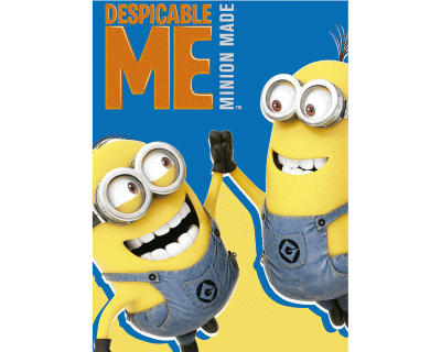 Minions plaid blauw
