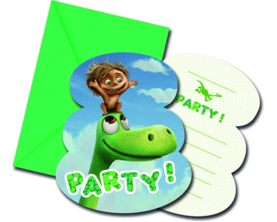 De goede Dinosaurus feest uitnodigingen