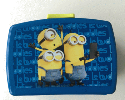Minions Broodtrommel donkerblauw