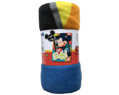 Mickey Mouse Fleece plaid smile