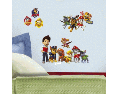 Paw Patrol muur stickers 37 stuks