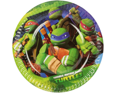 Ninja Turtles feest borden 18cm (G)